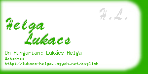 helga lukacs business card
