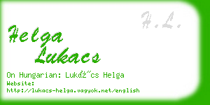 helga lukacs business card